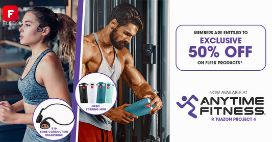 FLEEK offers 50% OFF to the members of Anytime Fitness!